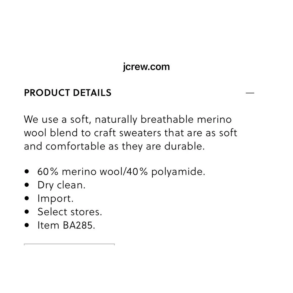 J. Crew Factory crew marled